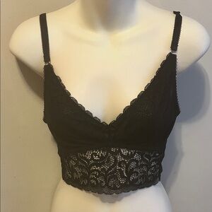 Blush Black Lace Bralette